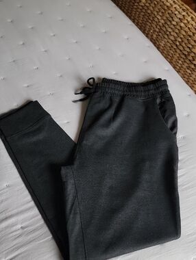 Kenneth Cole Charcoal Black Drawstring Joggers